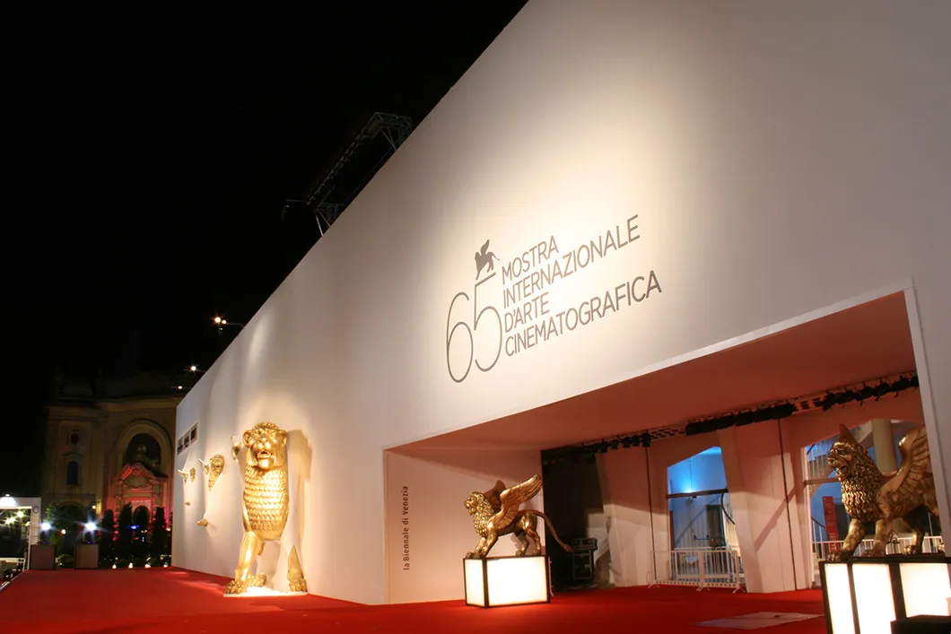 Allestimento Tosetto per un festival internazionale del cinema a Venezia